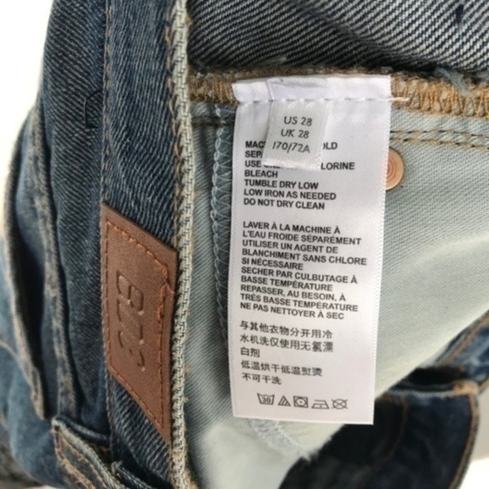 BDG Slim Straight Jeans Size 28 Womens Slim Denim Dark Wash 5-Pocket Style - Picture 8 of 11